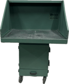 36" Long x 24" Deep Portable Downdraft Table, Bisco #SPC-1600, bench unit, reconditioned - Image 1