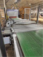 5' x 10' panel flipper, w/ 2x belt conveyors & controls - Image 1