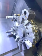 Daewoo Doosan #Lynx-2100A, cnc lathe, w/ Denso Robot Loader, 23" swing, 13.8" diameter x 13" max, 6" chuck - Image 7