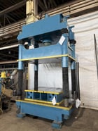 100 Ton, Dake #18-255, hydraulic 4-post spotting press, 36" stroke - Image 3