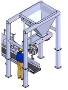 Express Scale #RW-14V, gravity fill bagger 2023, auto-weighing system, open mouth bag vibrator, new surplus - Image 4
