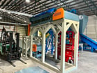 Custom Fabricated Steel Stand for Forsbergs vibratory conveyor - Image 2