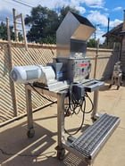 11.8" x 13.8" Gericke #NBS-300/450, Granulator Sieve/Nibbler, Stainless Steel, 4-Blade Cutting Design, 12000 - Image 3