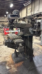 Bridgeport, Vertical Mill, 12" x 30" table, step pully, powered X-Axis, auxiliary head - Image 3