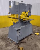 6-1/2" x 6-1/2" x 1/2" Geka #Hyd-110, 110 ton, hydraulic ironworker, 3" stroke, dual rams, foot pedal, 1999 - Image 1