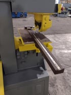 6-1/2" x 6-1/2" x 1/2" Geka #Hyd-110, 110 ton, hydraulic ironworker, 3" stroke, dual rams, foot pedal, 1999 - Image 8