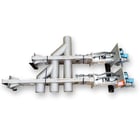 6" Salina Vortex #D6-3SSY-SL-P10-SM1-SB-V81460, 3-Way Stainless Steel Diverter Valve - Image 1