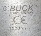 12" Buck #AT123RC, manual lathe chuck, 3-jaw - Image 3