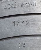15.75" Bison #4344, 4-jaw chuck, D1-8 Back - Image 3