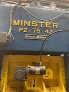 75 Ton, Minster #P2-75, straight side double crank, 3" stroke, 22.5" Shut Height, 4" adj., 150 SPM, Wintriss - Image 2