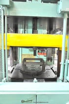 175 Ton, Columbus Industries, 20" stroke, 4-post hydraulic trim press,dual palm controls, #A1879 - Image 10