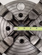 10" Cushman #10264G, lathe chuck, 4-jaw - Image 7