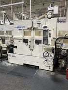 Muratec #MW-120, twin spindle CNC lathe, Fanuc Control, 8" chuck, 4500 RPM, 15 HP, chip conveyor, 2016 - Image 2