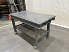 5.5' L x 2' width x 34.25" H welding table - Image 4
