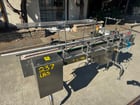 6" wide x 6.5' long, Stainless Steel conveyor, plastic belt, air reject - Image 2