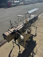 6" wide x 6.5' long, Stainless Steel conveyor, plastic belt, air reject - Image 4