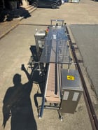6" wide x 6.5' long, Stainless Steel conveyor, plastic belt, air reject - Image 6