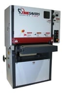 25" Timesavers #1311-12-1, Widebelt, Single Head, 5" thick, 20-40 FPM, 33-38" passline, 680 CFM, unused - Image 1