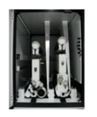 37" Timesavers #2321-23-01, Widebelt, 2-Head, 5" thick, 15-45 FPM, 33-38" passline, 2000 CFM, unused - Image 2