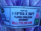 PCL #HH-140-EPX36-0, 5-1/8" diameter, 36' plasma endless grommet - Image 5