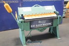 12 gauge x 4' Chicago #BPO-412-6, heavy duty finger brake, 2 counter weights - Image 7