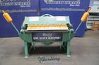 12 gauge x 4' Chicago #BPO-412-6, heavy duty finger brake, 2 counter weights - Image 10