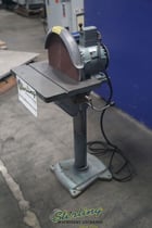 16" Apex #16-S, disc grinder, 1.5 HP, 220 V., 3-phase, table elevating mechanism, table tilt handwheel - Image 3