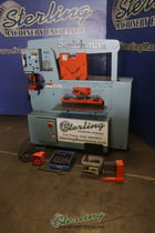 6" x 6" x 3/8" Scotchman #6509-24M, hydraulic ironworker, 65 ton, 9" throat, foot pedal punch Control, brake - Image 4