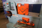 6" x 6" x 3/8" Scotchman #6509-24M, hydraulic ironworker, 65 ton, 9" throat, foot pedal punch Control, brake - Image 5