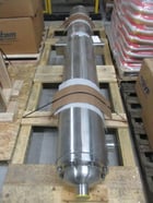 85 sq.ft., 150 psi shell, Enerquip, 150 psi tube, sanitary shell & tube heat exchanger, 375°F, 8" diameter x - Image 1
