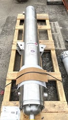 85 sq.ft., 150 psi shell, Enerquip, 150 psi tube, sanitary shell & tube heat exchanger, 375°F, 8" diameter x - Image 9