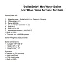 Boilersmith #EF3LW-2000SF-X-30, hot water boiler with furnace, 400 BHP, 30 psi, 3000 sq.ft., 2005 - Image 10