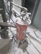 SpongeJet #35E-CE, Dry Abrasive Blaster w/ Recycler, 33" L x 33" width x 54" H, 85 HP Blast Pot, 4-Wheel - Image 5