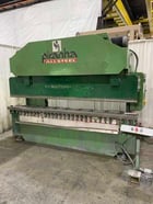 95 Ton, Piranha #95-10, hydraulic press brake, 10' overall, 102" between housing, 0-6" stroke, 8" throat, 25 - Image 2