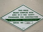 175 Ton, Cincinnati #175FMIIx6', hydraulic press brake, 10" stroke - Image 10