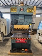 66 Ton, Amada #SPH-60, hydraulic brake punch, 2.6'OA, 22" between housing, 5.9" stroke, 22.5" open, 1983 - Image 1