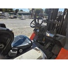 8800 lb. Toyota #7FGU45, forklift, 200" lift height, 3198 hours, pneumatic tire, side shift w/ fork positioner - Image 4