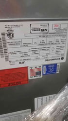 Enviro-Tec #VFC-8, Vertical Fan Coil Unit, 1/2 HP, 1435 cfm, 480 V., 3ph, 2022 (2 available) - Image 3