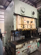 275 Ton, Aida #NC2-250(2), double crank gap frame OBI Press, 11" stroke, 14-27 SPM, 4.7" adj, 86.2" between - Image 3