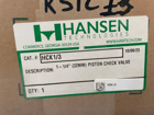 1-1/4" Hansen Technologies #HCK1/3, Piston Check Valve, 3/4" Port - Image 5