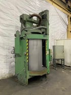 24" x 48" Goff #2460S, vertical shot blast machine, (2) 12" blast wheels, elevator, 1992 - Image 1