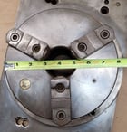 8" LeBlond, 3-jaw chuck, 14" x 10" x 4" angle plate - Image 6