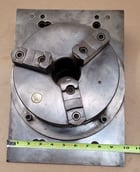 8" LeBlond, 3-jaw chuck, 14" x 10" x 4" angle plate - Image 8