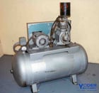 2 HP Dayton, tank mounted air compressor, 8 cfm, 200 psi, 55 gallon tank - Image 1