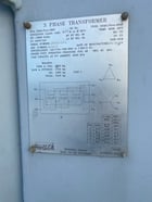2000 KVA 13900 Primary, 600 Secondary, Carte transformer - Image 2