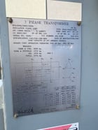 2000 KVA 13900 Primary, 600 Secondary, Carte transformer - Image 3