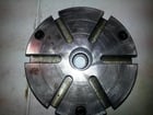 8" Face plate, 8" plate diameter, 3-bolt type, 1" hole thru, 6 T-slots - Image 1
