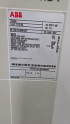 2000 Amps, ABB, SF6, Earthing truck, Surplus, top or bottom cubicle use, Qty 4 - Image 1