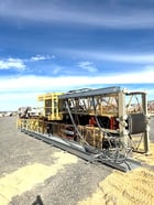 36" wide x 103' long, Superior conveyor belt with folding up to 61' long, 2015 - Image 3