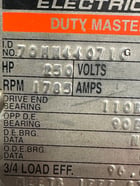 250 HP 1800 RPM Master Duty Master 841 XL, Frame 449T, TEFC, MODEL: P 4 4 G 0 7 1 0 B, 460 Volts - Image 5